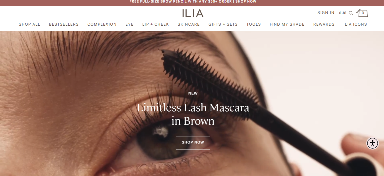 ILIA Beauty Homepage ss
