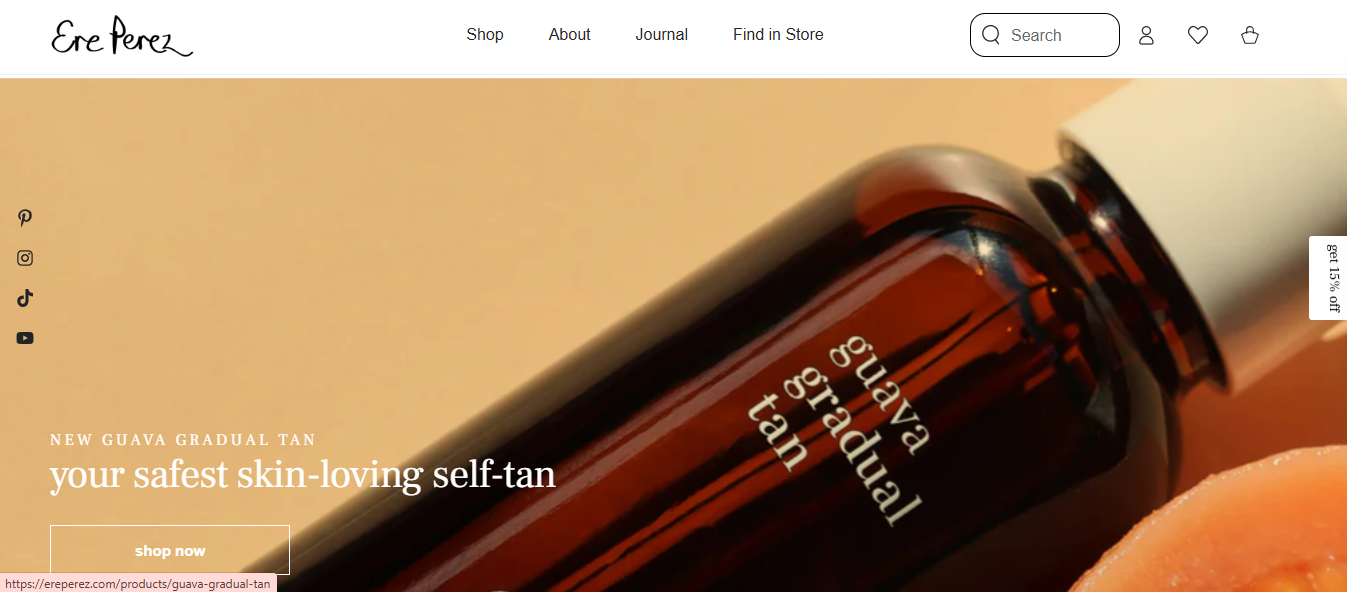 Ere Perez homepage ss